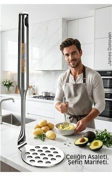 304 Paslanmaz Çelik Lüks Patates Ezici - 23 Cm Profesyonel Püre Yapıcı & Mutfak Gereci 304 Paslanmaz Çelik Lüks Patates Ezici - 23 Cm Profesyonel Püre Yapıcı & Mutfak Gereci