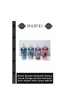 Renkli Bardak Hediyelik Matara Çocuk Suluğu Sevimli Astronot Işıklı Pipetli Pullu Suluk 400 Ml Çok Renkli Renkli Bardak Hediyelik Matara Çocuk Suluğu Sevimli Astronot Işıklı Pipetli Pullu Suluk 400 Ml Çok Renkli