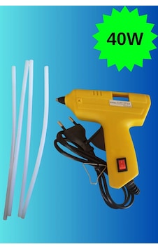 40watt Sıcak Silikon Tabancası 4 Adet Çubuk Silikon Eritme Tabanca Şeffaf Mum Yapıştırıcı