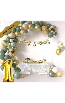 Lüks 1 Yaş Doğum Günü Balon Seti