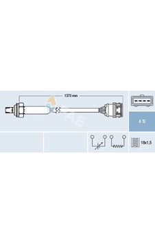 Fae 77359 Oksijen Sensörü Ota4n-5d1 Volvo S40 2.0t4 97-04 1362mm 30611233 - Fae 77359 Oksijen Sensörü Ota4n-5d1 Volvo S40 2.0t4 97-04 1362mm 30611233 -