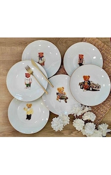 Roy King Bear 6 Lı Servis Tabak 27 Cm