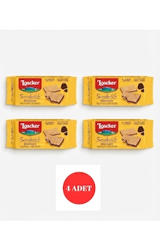 Loacker Sandwich Chocolate - Çikolatalı Krema Dolgulu Çıtır Gofret 25 G 4 Adet Loacker Sandwich Chocolate - Çikolatalı Krema Dolgulu Çıtır Gofret 25 G 4 Adet