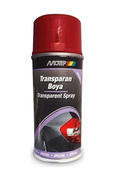 Motip Transparan Sprey Boya KIRMIZI 400 ml - Stop Boyası Motip Transparan Sprey Boya KIRMIZI 400 ml - Stop Boyası