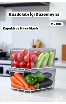 2 Adet Xxl Boy Buzdolabı İçi Düzenleyici Seti Şeffaf Buzdolabı Organizeri Saklama Kabı - 756524218 Diğer 2 Adet Xxl Boy Buzdolabı İçi Düzenleyici Seti Şeffaf Buzdolabı Organizeri Saklama Kabı - 756524218 Diğer