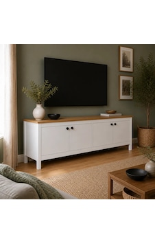 Rustik Tv Ünitesi Florida Meşe - Beyaz 181x57x40 Cm Diğer Rustik Tv Ünitesi Florida Meşe - Beyaz 181x57x40 Cm Diğer