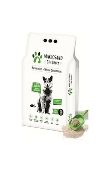 Magicsand Cat Litter Kokusuz İnce Topaklaşan Bentonit Kedi Kumu 20 L Magicsand Cat Litter Kokusuz İnce Topaklaşan Bentonit Kedi Kumu 20 L