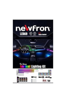 By Reis Audio Nf-led69 Xl Yeni Ext Uzun Araç İçi 64renk Ambiyans Aydınlatma Kayarlı Led