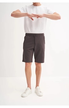 Cazador Slim Fit Dar Paça Likralı Örme Bermuda Şort 60820 Antrasit Cazador Slim Fit Dar Paça Likralı Örme Bermuda Şort 60820 Antrasit