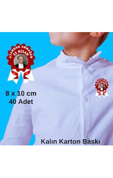 23 Nisan Ulusal Egemenlik Ve Çocuk Bayramı Karton Yaka Rozeti 40 Adet Okul Etkinlik Yaka Kartı Seti 23 Nisan Ulusal Egemenlik Ve Çocuk Bayramı Karton Yaka Rozeti 40 Adet Okul Etkinlik Yaka Kartı Seti
