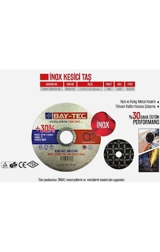 Bay-tec 115 Mm İnox Metal Kesici Taş 6 Adet Bay-tec 115 Mm İnox Metal Kesici Taş 6 Adet