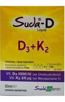 Suda-D D3 K2 Likid Vitamin 30 Ml Suda-D D3 K2 Likid Vitamin 30 Ml
