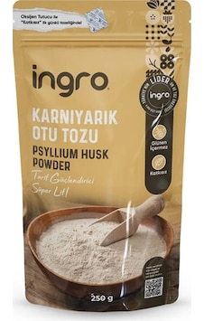 İngro Glutensiz Karnıyarık Otu Tohumu Tozu Psyllium Powder 250 G İngro Glutensiz Karnıyarık Otu Tohumu Tozu Psyllium Powder 250 G