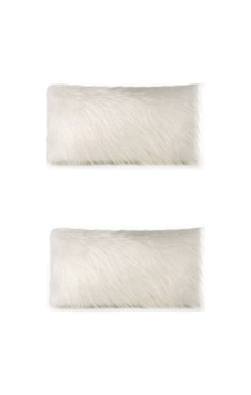 Enc Home 2 Adet 35x50 Peluş Kırlent Kılıfı Beyaz Enc Home 2 Adet 35x50 Peluş Kırlent Kılıfı Beyaz