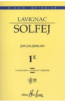 Solfej - Şan Çalışmaları - 1E - Hernry Lemoine - Dost Kitabevi