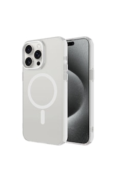 Apple Uyumlu iPhone 15 Pro Kılıf Magsafe Şarj Özellikli Buzlu Transparan C-pro Sert Kapak Apple Uyumlu iPhone 15 Pro Kılıf Magsafe Şarj Özellikli Buzlu Transparan C-pro Sert Kapak