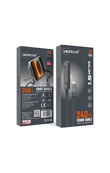 Apricot Apc-st240l Telefon Standlı Type-c To Lightning 240w Hızlı Şarj + Data Kablosu Apricot Apc-st240l Telefon Standlı Type-c To Lightning 240w Hızlı Şarj + Data Kablosu