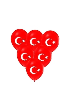 100 Adet Bayrak Balon Türk Bayraklı Kırmızı Baskılı Balon Ay Yıldız Balon-helyum Uyumlu Uçan Balon Kırmızı 100 Adet Bayrak Balon Türk Bayraklı Kırmızı Baskılı Balon Ay Yıldız Balon-helyum Uyumlu Uçan Balon Kırmızı