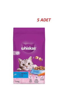 Whiskas Yetişkin Ton Balıklı Kedi Maması 1.4 Kg 5 Adet Whiskas Yetişkin Ton Balıklı Kedi Maması 1.4 Kg 5 Adet