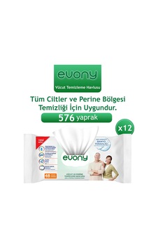 Evony Perine Ve Vücut Temizleme Havlusu 576 Adet
