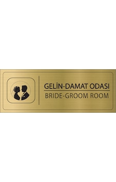 Mayeka Gelin Damat Odası İsimlik Altın Metal Kapı İsimliği Levhası Yönlendirme Tabelası Mayeka Gelin Damat Odası İsimlik Altın Metal Kapı İsimliği Levhası Yönlendirme Tabelası