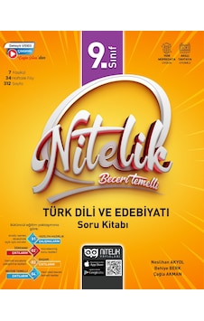 Nitelik 2026 9. Sınıf Türk Dili Ve Edebiyat Soru Kitabı Beceri Temelli Nitelik 2026 9. Sınıf Türk Dili Ve Edebiyat Soru Kitabı Beceri Temelli