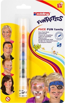 Edding Fantastics Face Fun - Yüz Boyası 7 Renk Edding Fantastics Face Fun - Yüz Boyası 7 Renk