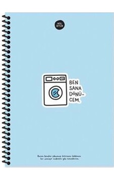 Color Spiralli 100yp Çizgili Defter - Ben Sana Dönücem