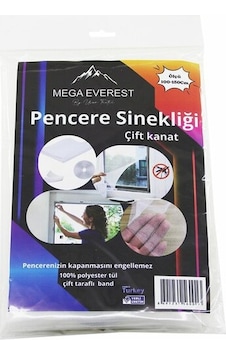 Çift Kanat Tül Pencere Sineklik 100x150cm - 5mt Bant Çift Kanat Tül Pencere Sineklik 100x150cm - 5mt Bant