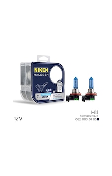 Niken 12v 55w H11 Halojen Beyaz Işık Ampul 5000k 1450 Lumen Niken 12v 55w H11 Halojen Beyaz Işık Ampul 5000k 1450 Lumen