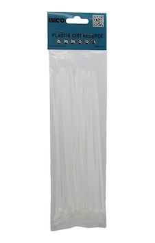 25pcs Beyaz 3.6x200mm Plastik Cırt Kelepçe Go53/03865 25pcs Beyaz 3.6x200mm Plastik Cırt Kelepçe Go53/03865