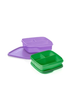 Tupperware Bölmeli Beslenme Kutusu 550 Ml 2 Li Set Renkli Tupperware Bölmeli Beslenme Kutusu 550 Ml 2 Li Set Renkli