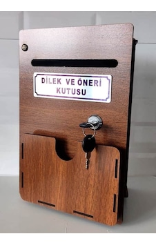 Cepli Ahşap Dilek Ve Öneri Kutusu