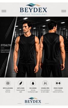 Beydex Erkek Nem Emici Hızlı Kuruma Ss-26 Collection Sporcu Sıfır Kol T-shirt Gym Siyah Beydex Erkek Nem Emici Hızlı Kuruma Ss-26 Collection Sporcu Sıfır Kol T-shirt Gym Siyah