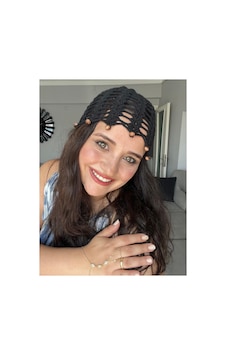 El Yapımı Örgü Bohem Siyah File Yazlık Bere, Yazlık Şapka, Bandana, Toka Plaj Saç Aksesuarı Siyah El Yapımı Örgü Bohem Siyah File Yazlık Bere, Yazlık Şapka, Bandana, Toka Plaj Saç Aksesuarı Siyah