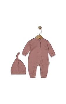 By Bebekodam Kız Bebek Gül Kurusu Fitilli Düğümlü Bereli Çıtçıtlı Tulum Pudra By Bebekodam Kız Bebek Gül Kurusu Fitilli Düğümlü Bereli Çıtçıtlı Tulum Pudra