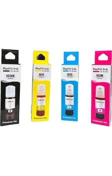 Epson Ecotank L3150 Muadil 103 Mürekkep Seti Renkli Epson Ecotank L3150 Muadil 103 Mürekkep Seti Renkli