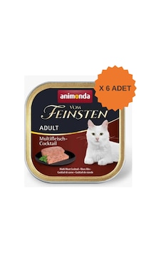 Animonda Vom Feinsten Karışık Etli Yetişkin Kedi Konservesi 100gr X 6 Adet Animonda Vom Feinsten Karışık Etli Yetişkin Kedi Konservesi 100gr X 6 Adet
