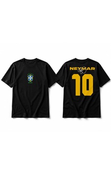 Hesco Neymar Baskılı Tshirt Siyah