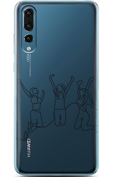 Huawei P20 Pro Art Friends Tasarımlı Süper Şeffaf Telefon Kılıfı Çok Renkli Huawei P20 Pro Art Friends Tasarımlı Süper Şeffaf Telefon Kılıfı Çok Renkli