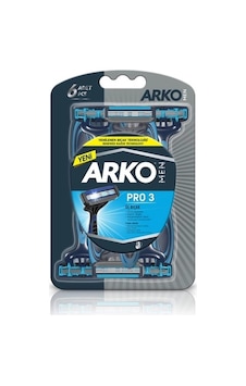Arko Men Pro 3 Bıçaklı Tıraş Bıçağı 6'lı Arko Men Pro 3 Bıçaklı Tıraş Bıçağı 6'lı