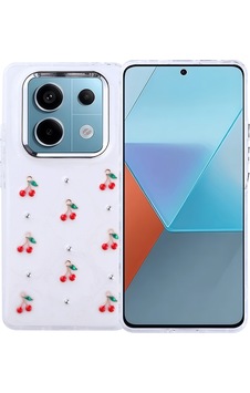 Xiaomi Redmi Note 14 Pro 4g Kılıf Airbag Tasarımlı Simli Şeffaf Kutup Kapak Kiraz Xiaomi Redmi Note 14 Pro 4g Kılıf Airbag Tasarımlı Simli Şeffaf Kutup Kapak Kiraz