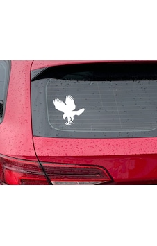 Bk Home Şahin Tasarımlı Beyaz Araç Sticker-1 Bk Home Şahin Tasarımlı Beyaz Araç Sticker-1
