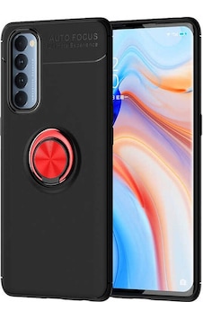 Oppo Reno 4 Pro 4g Kılıf Kamera Çıkıntılı Renkli Yüzüklü Standlı Mıknatıslı Kapak Ravel