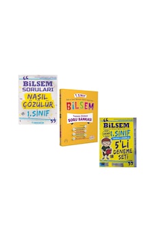 Editör 1. Sınıf Bilsem Soru Ve Zeki Çocuk Bilsem Soruları Nasıl Çözülür İle Deneme Seti 3 Kitap Editör 1. Sınıf Bilsem Soru Ve Zeki Çocuk Bilsem Soruları Nasıl Çözülür İle Deneme Seti 3 Kitap