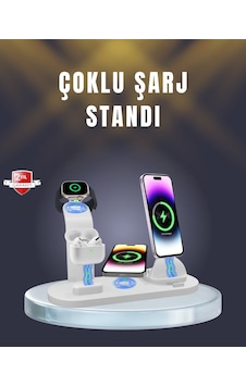 Apple iPhone Ve Akıllı Saat Uyumlu Çoklu Şarj Cihazı