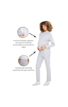 Luvmabelly - Myra8700 - Hamile Ve Emzirme Eşofman Takımı Luvmabelly - Myra8700 - Hamile Ve Emzirme Eşofman Takımı