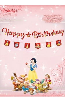 Pamuk Prenses Happy Birthday Kaligrafi Ve Banner Set Tüm Yaşlar Pamuk Prenses Happy Birthday Kaligrafi Ve Banner Set Tüm Yaşlar