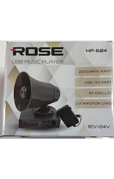 Rose Pazarcı Hoparlör + Anfi + Mikrofon Seti Kayıt-usb-bluetooth 12-24 Volt Rose Pazarcı Hoparlör + Anfi + Mikrofon Seti Kayıt-usb-bluetooth 12-24 Volt