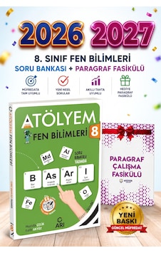 Arı Yayınları 8. Sınıf Fen Bilimleri Atölyem 2026-2027 Arı Yayınları 8. Sınıf Fen Bilimleri Atölyem 2026-2027